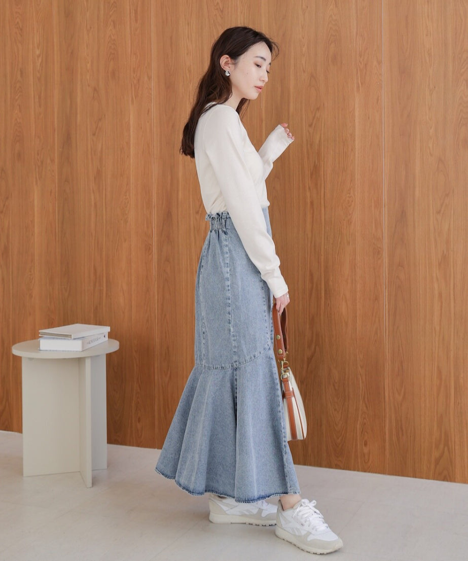 [Must Have] 日系洗水牛仔魚尾裙 ⸜♡⸝