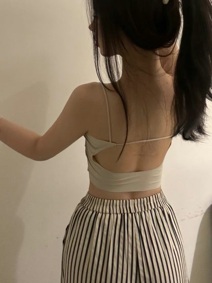 ♔ 皇牌 ۰ 親膚露背Bra Top