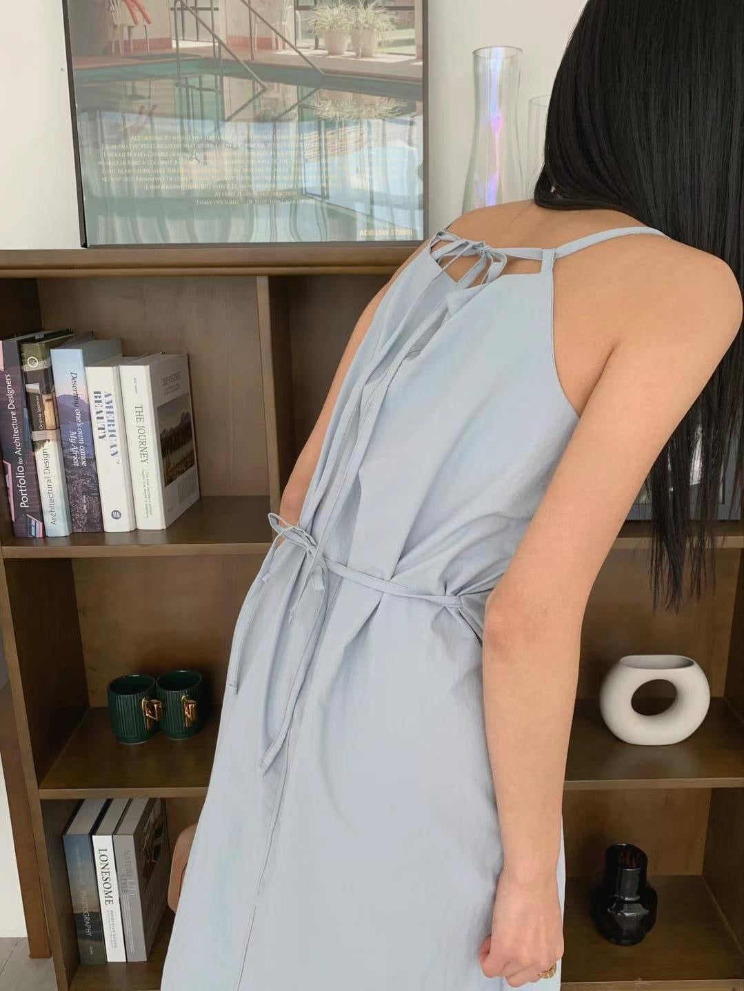 [SALE] 索索料修腰連身裙