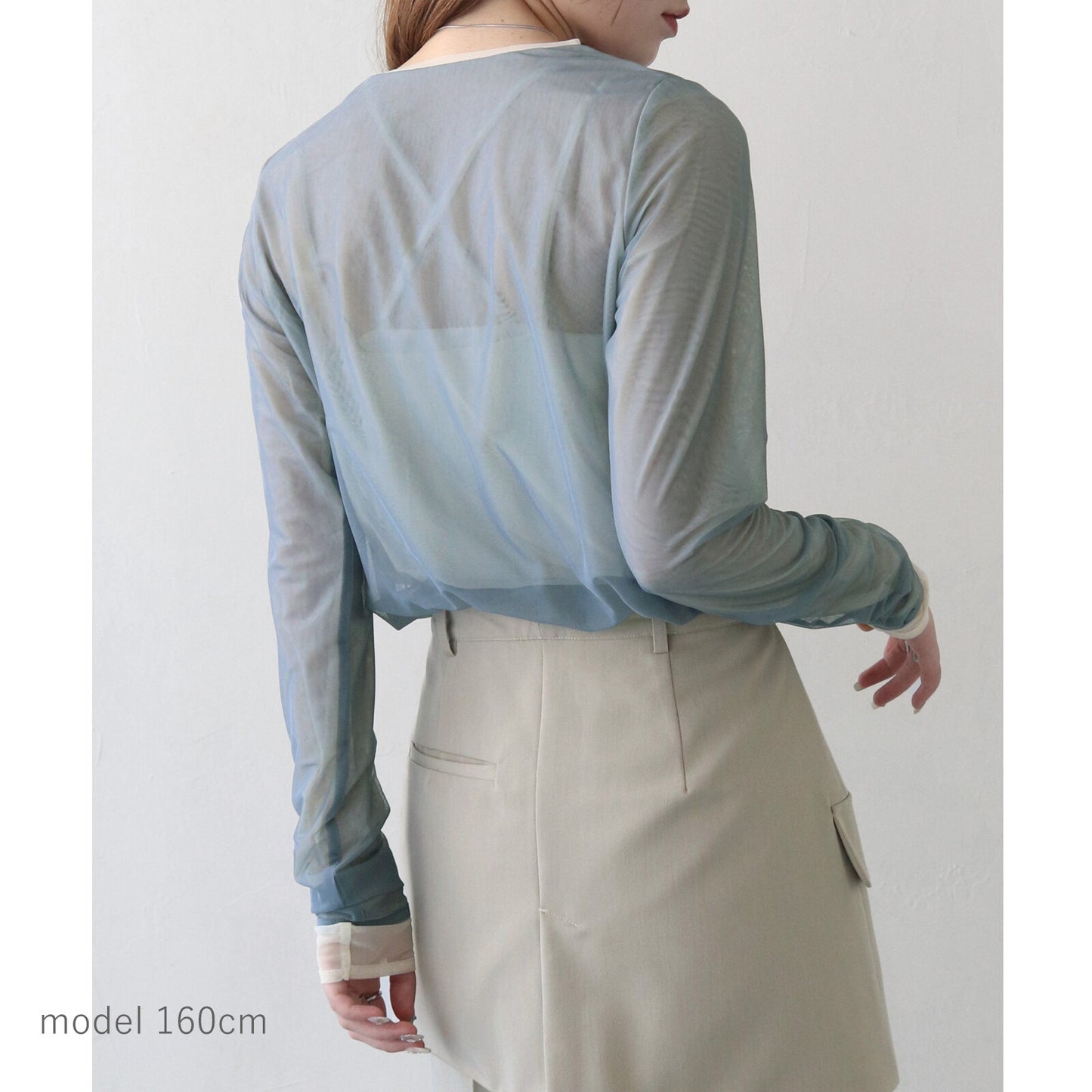 SALE 拼邊透薄Top